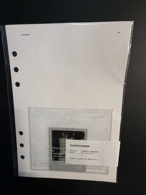Cloth & Paper Ephemera Dashboard A5